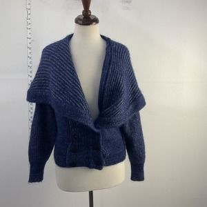 Blue Weather Vane Mohair Cardigan - Women's Size S